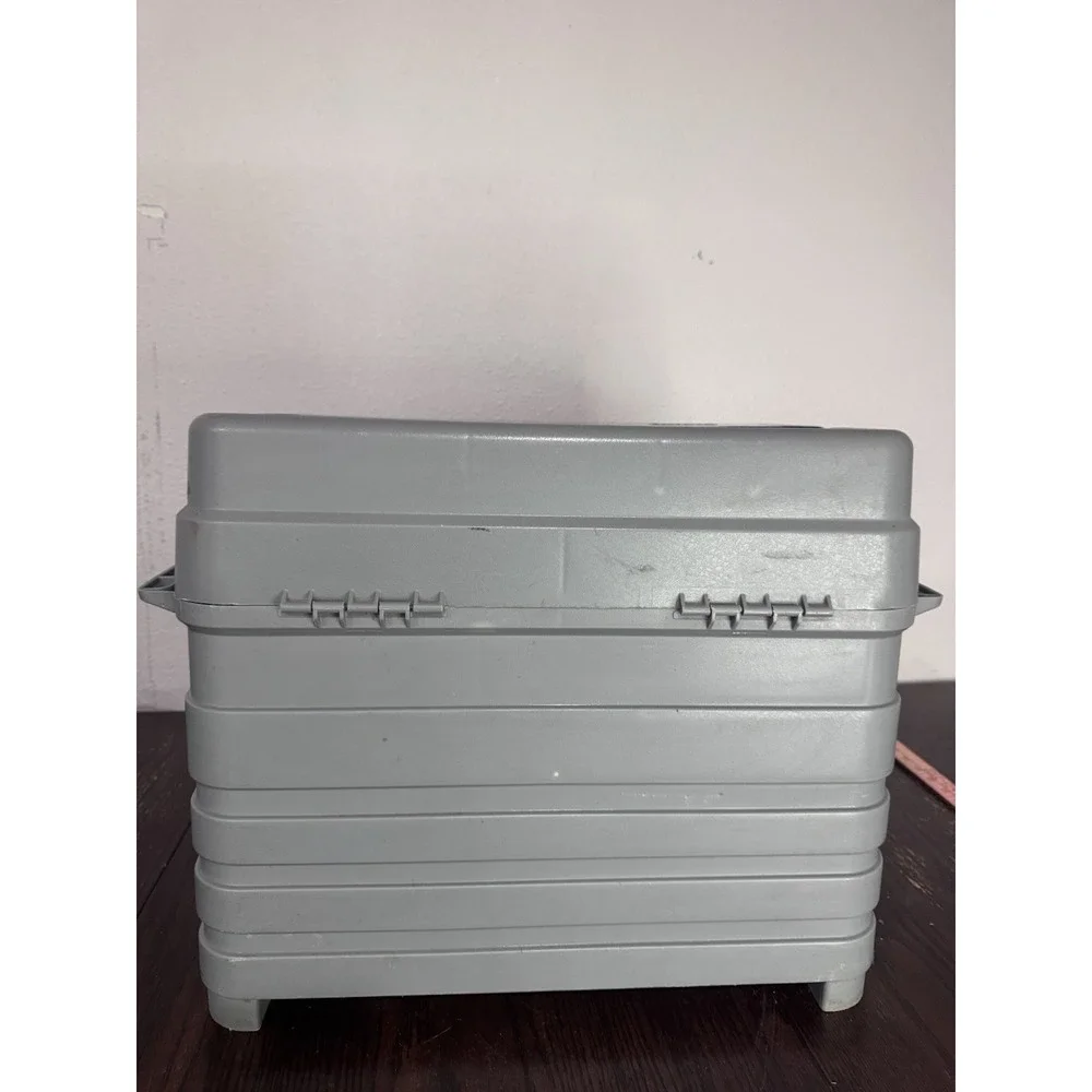 Plano Extra Large 4 Drawer Fishing Tackle Box. Deep Top Tray. Gray Organizer